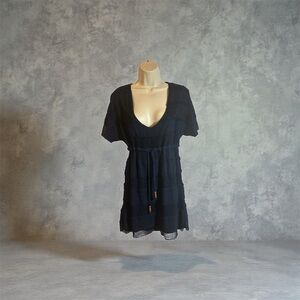 Navy Blue Chaser Short Sleeve Dress